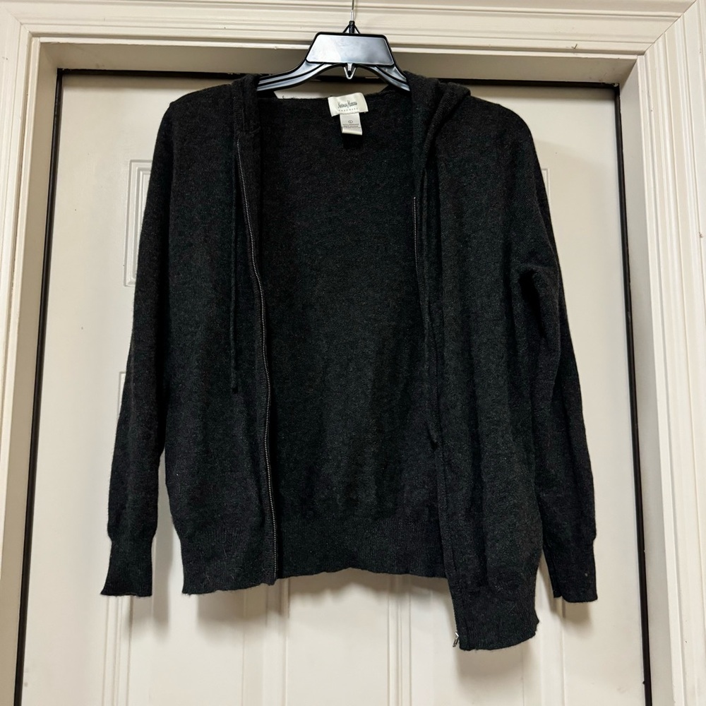 Neiman Marcus Cashmere zip up Hoodie,